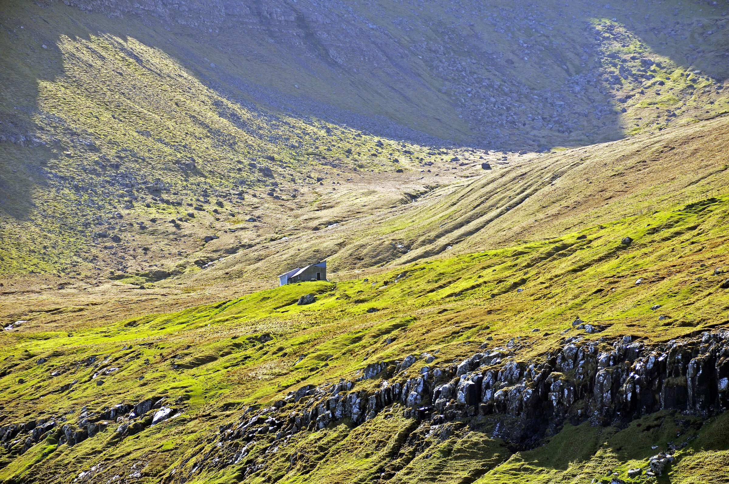 färöer inseln - vom schiff aus - bei fuglafjord teil 3