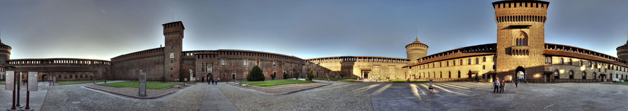 mailand (32) - castello sforzesco 360° panorama