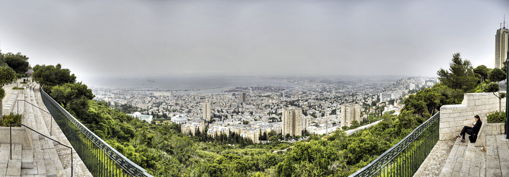 israel – haifa - panoramablick