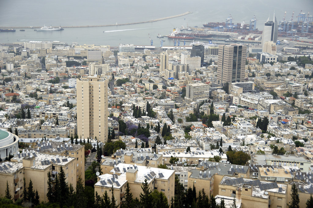 israel – haifa - blick auf downtown