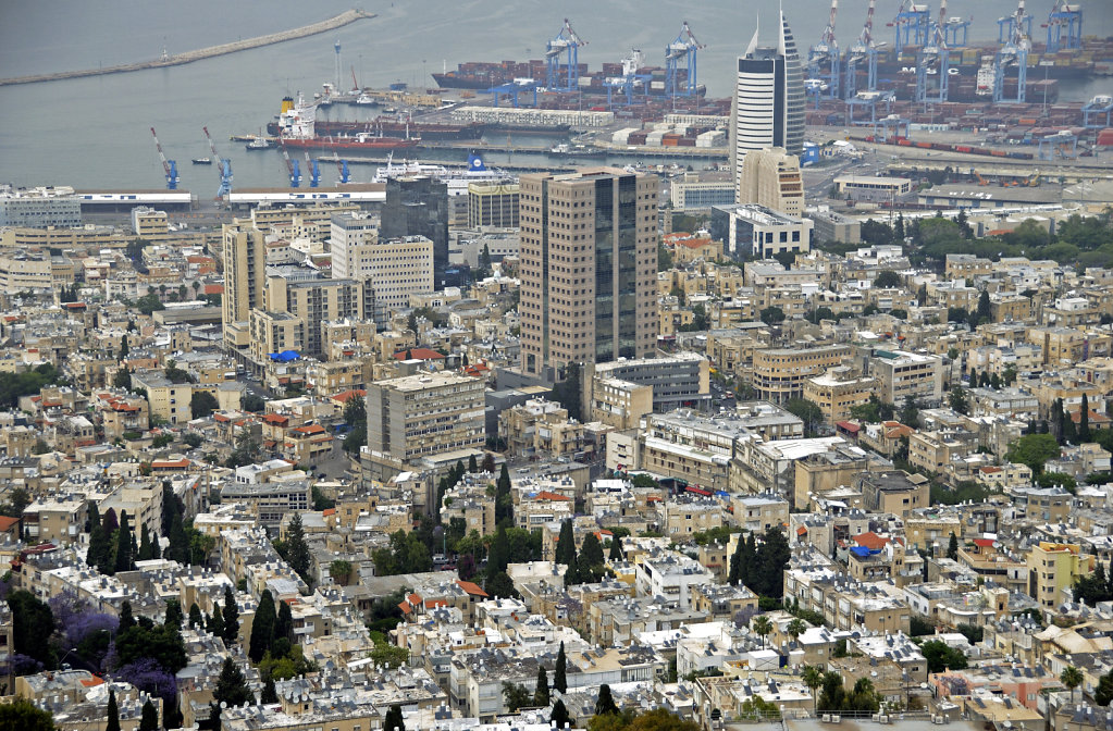 israel – haifa - blick auf downtown teil 2