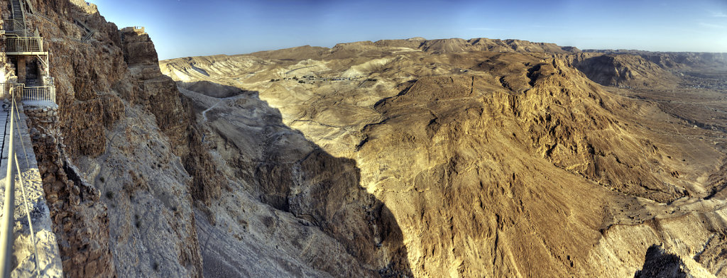 israel- totes meer - masada  - teilpanorama westen teil 2