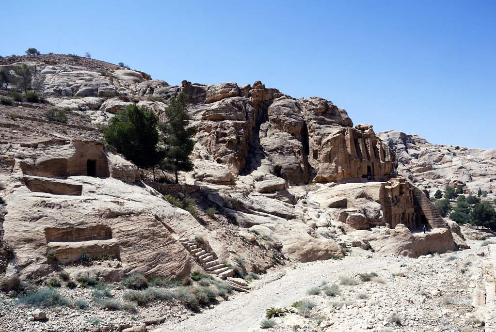 jordanien - petra - – obeliskengrab und bab-es-sik-triklinium