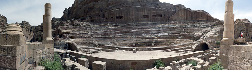 jordanien - petra - das  römische theater