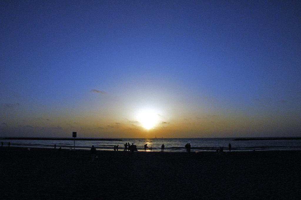 israel – tel aviv - sonnenuntergang am strand teil 3