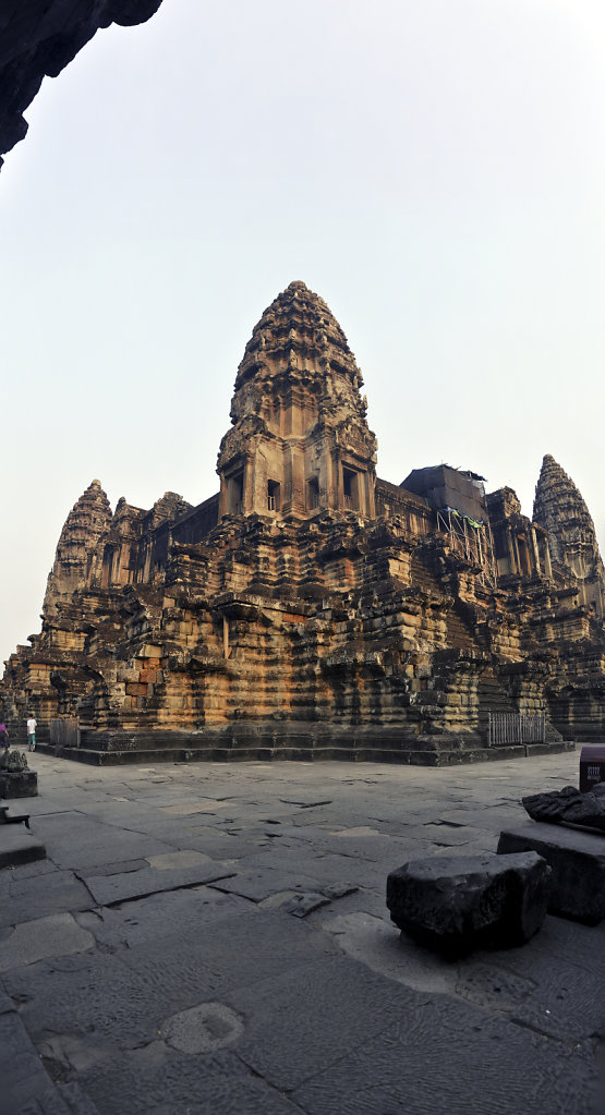 kambodscha - tempel von angkor - angkor wat (37) – teilpanoram