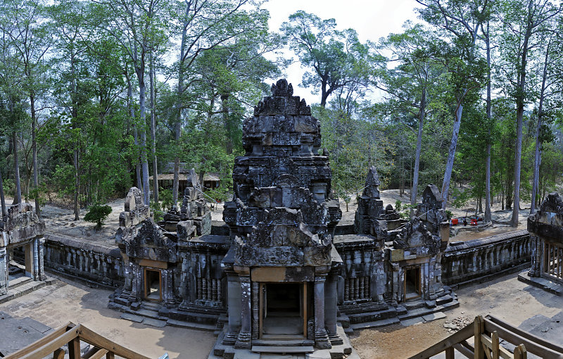 kambodscha - tempel von anghor - ta keo (10) - teilpanorama teil