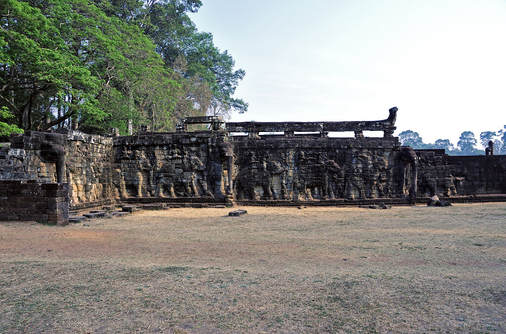 kambodscha - tempel von anghor - angkor thom - terrasse der elef