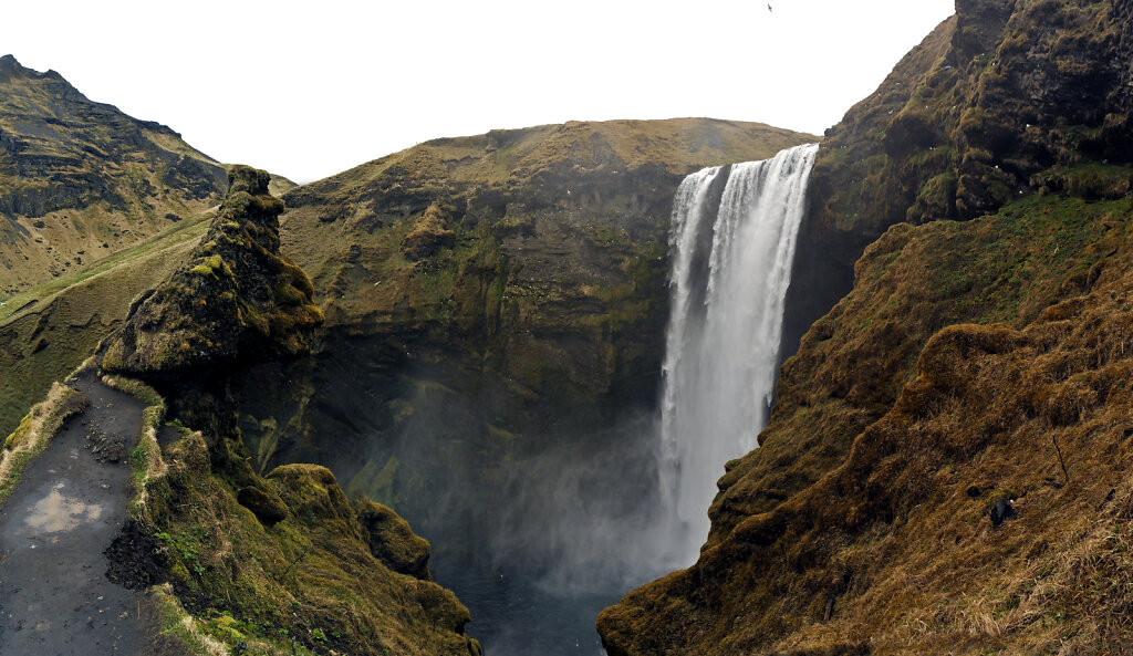 island – skogafoss – teilpanorama 2