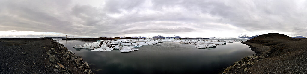 island – jökulsárlón (17) – teilpanorama