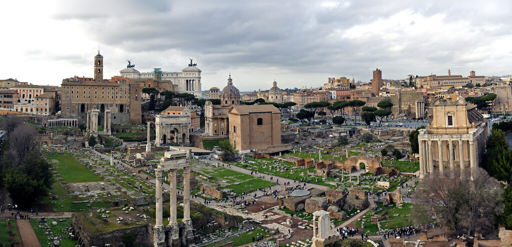 rom 2023 – forum romanum (10) - teilpanorama