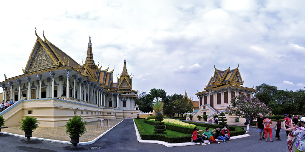 phnom penh -  königspalast (13) -  teilpanorama