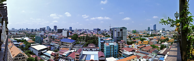 phnom penh -  über den dächern der stadt (07) - teilpanorama