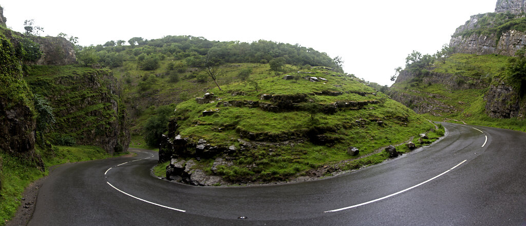 england – cheddar gorge / schlucht  (02) - teilpanorama