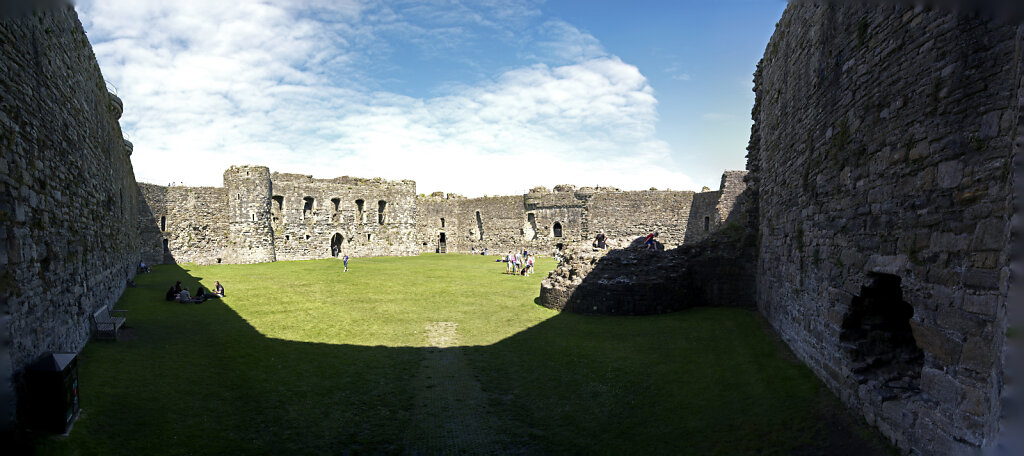 wales – beaumaris castle (12) - teilpanorama
